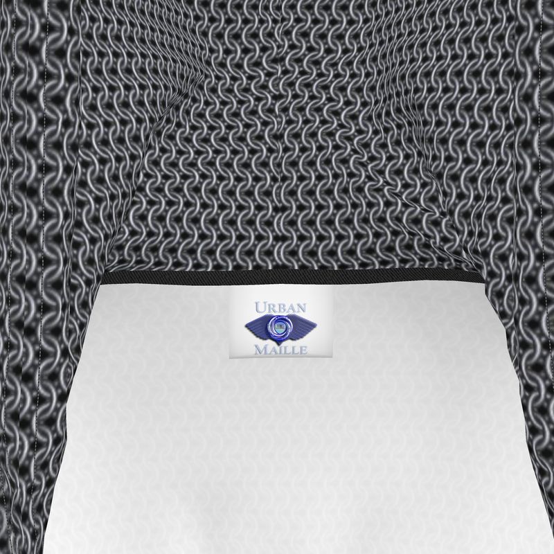 Hoodie Dress - Chainmaille Print Knight Costume